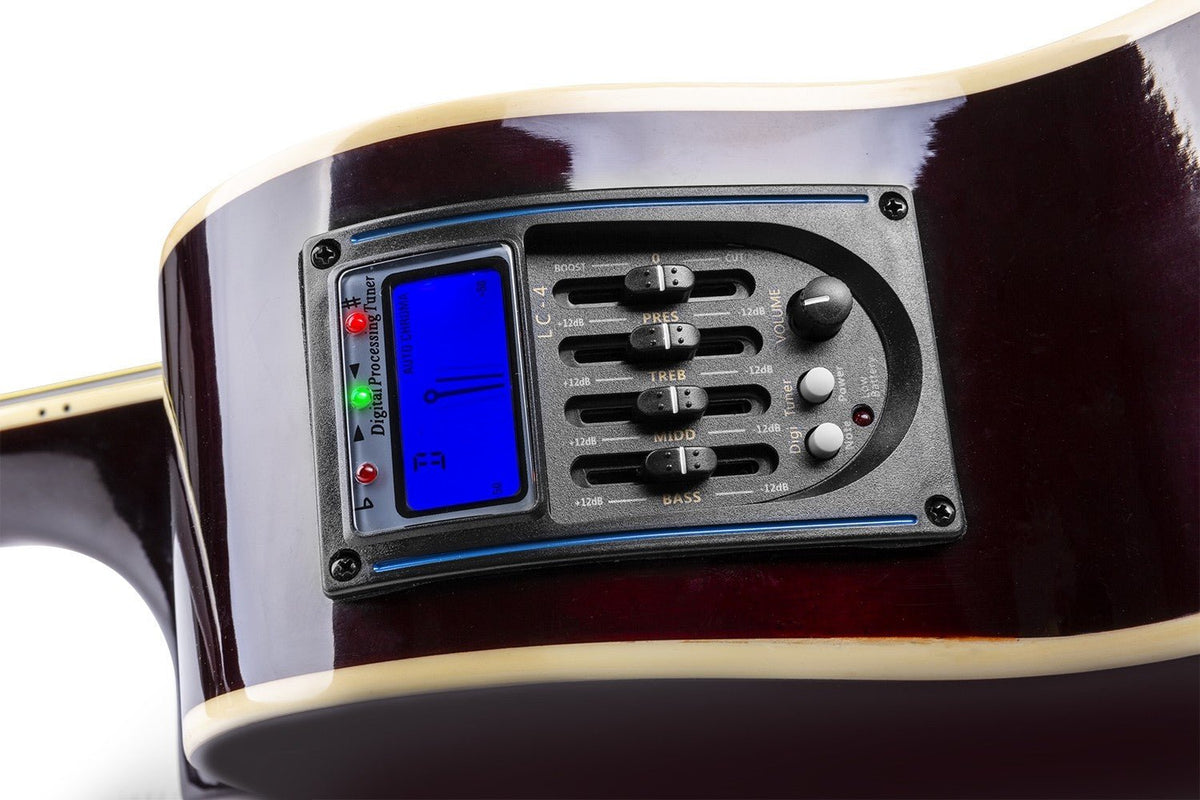 Max ShowKit - Conjunto Guitarra Acústica Electrificada Natural - Tempo Shop