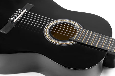 Max SoloArt - Conjunto Guitarra Clásica Negro - Tempo Shop