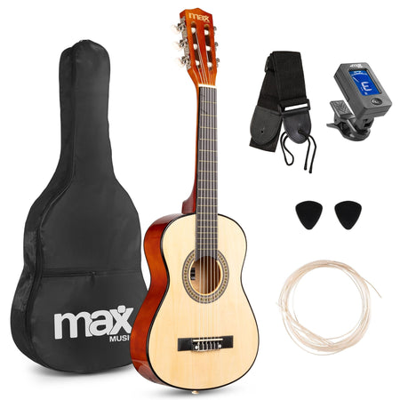 Max SoloArt Junior 1/4 - Conjunto Guitarra Clásica Natural - Tempo Shop