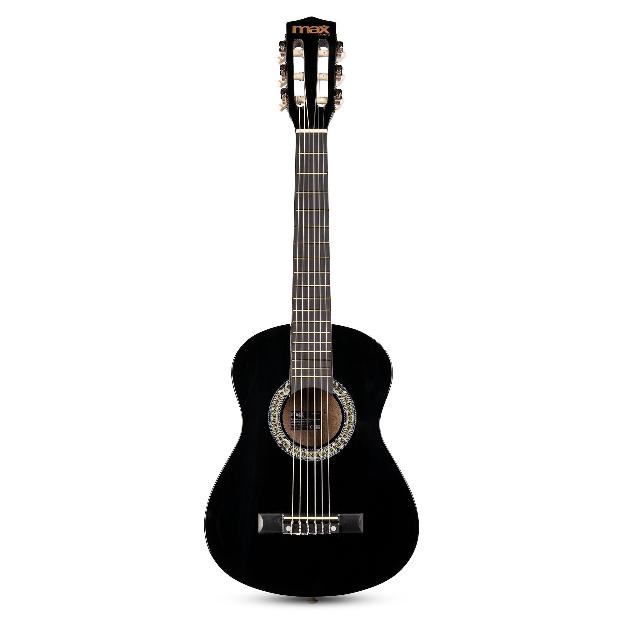 Max SoloArt - Junior 1/4 Conjunto Guitarra Clásica Negro - Tempo Shop