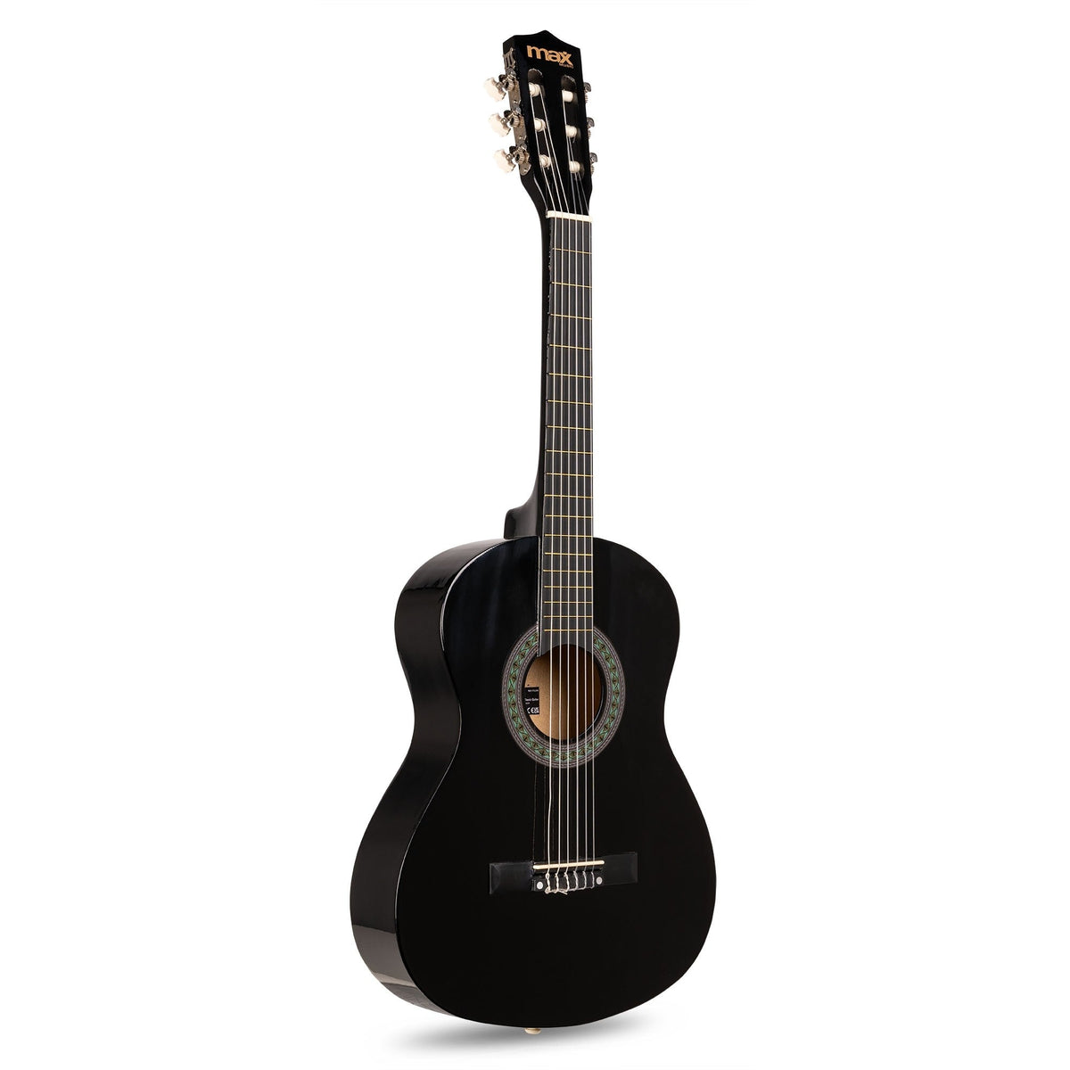 Max SoloArt Junior 3/4 - Conjunto Guitarra Clásica Negro - Tempo Shop