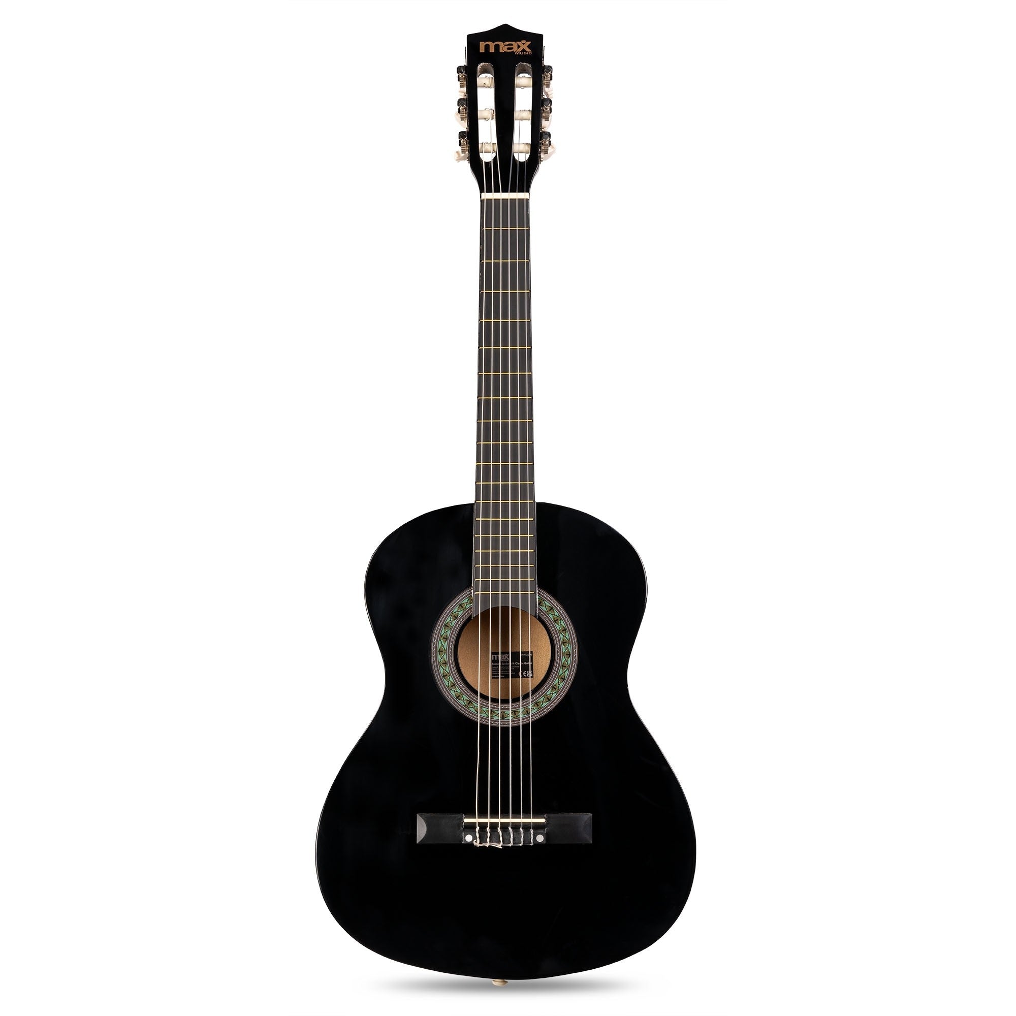 Max SoloArt Junior 3/4 - Conjunto Guitarra Clásica Negro - Tempo Shop