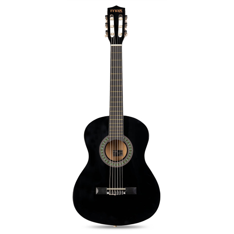 Max SoloArt Junior 3/4 - Conjunto Guitarra Clásica Negro - Tempo Shop