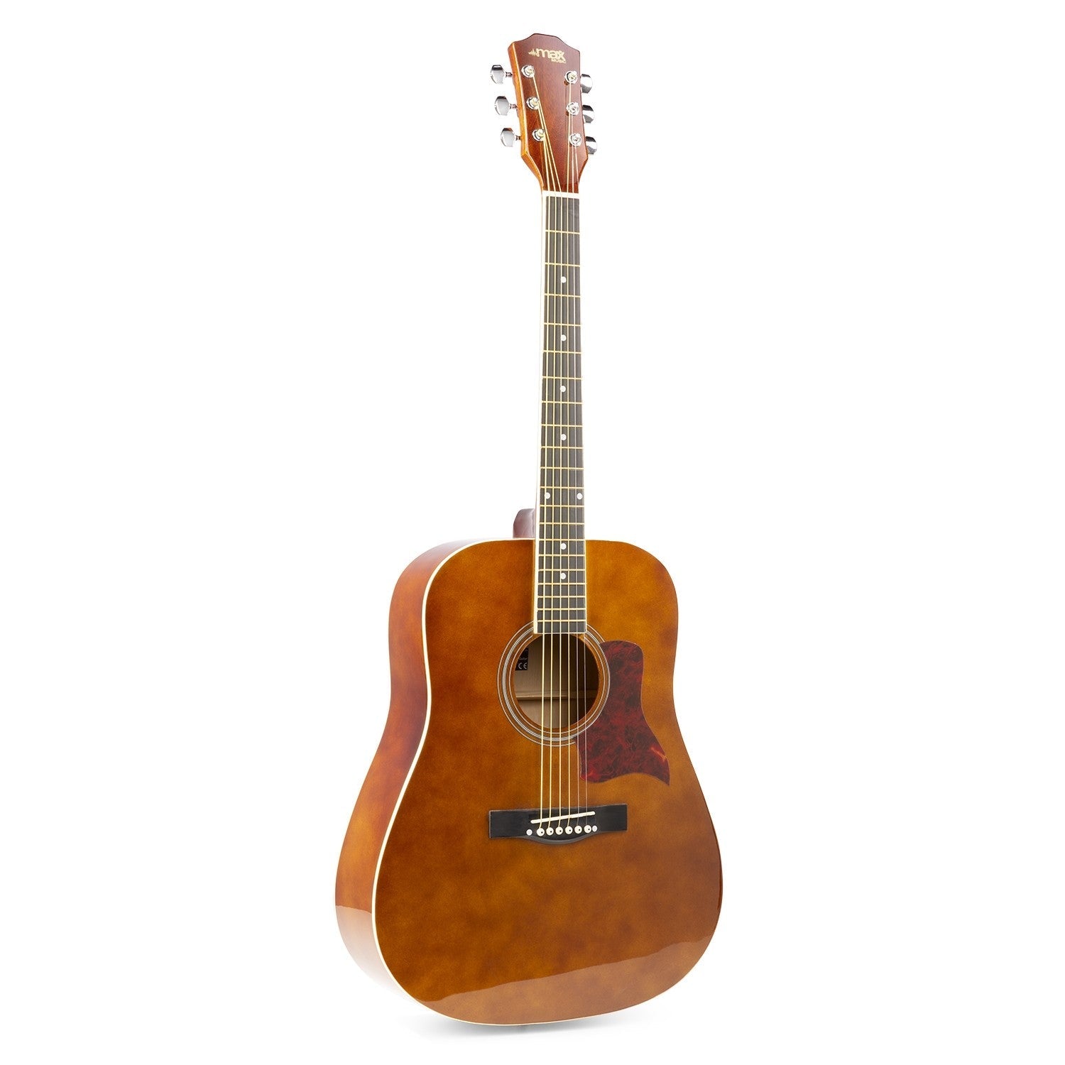 Max SoloJam - Conjunto Guitarra Acústica Natural Oscura - Tempo Shop