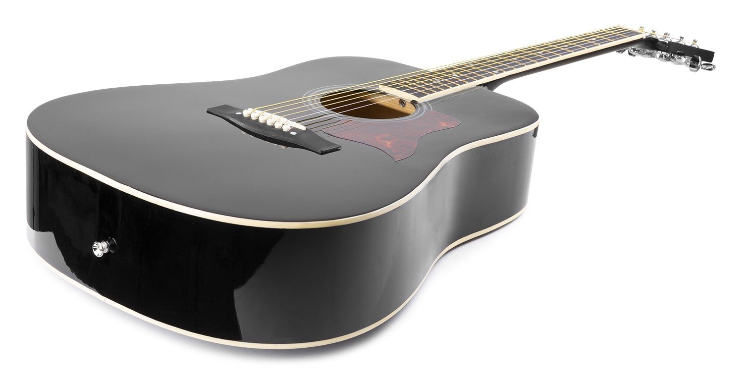 Max SoloJam - Conjunto Guitarra Acústica Negra - Tempo Shop