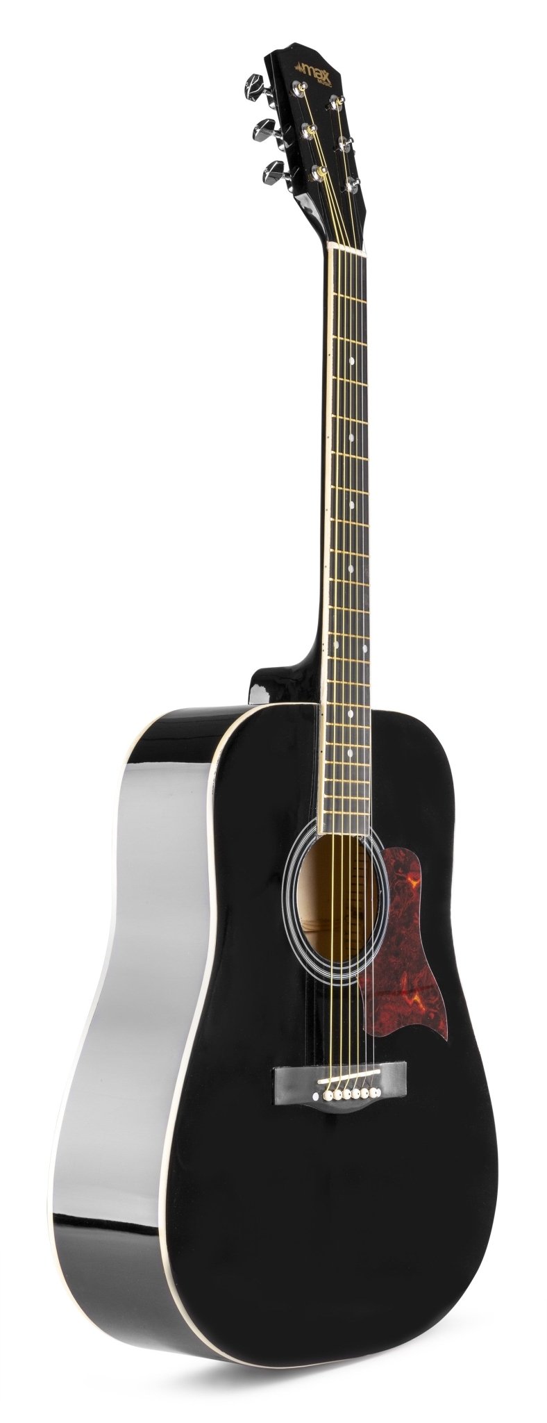 Max SoloJam - Conjunto Guitarra Acústica Negra - Tempo Shop