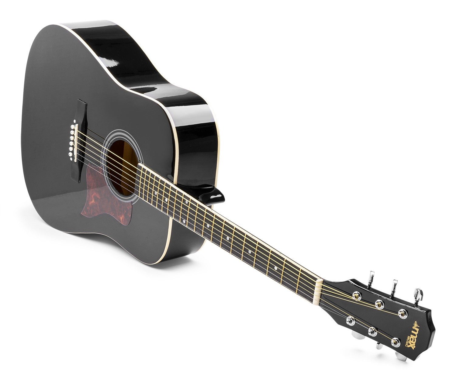 Max SoloJam - Conjunto Guitarra Acústica Negra - Tempo Shop