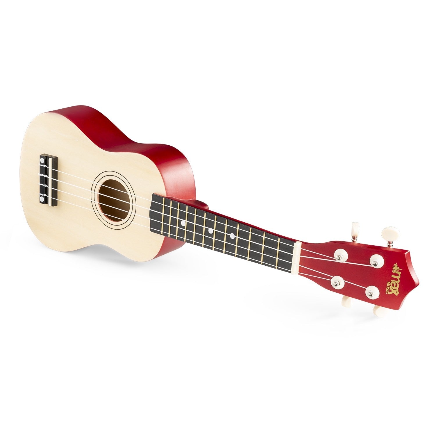 Max UKEY - Set Ukulele Soprano 21" Natural - Tempo Shop