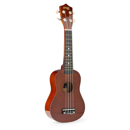Max UKEY - Set Ukulele Soprano 21" Natural Oscuro - Tempo Shop
