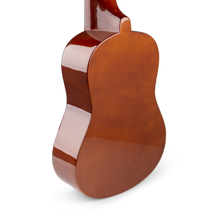 Max UKEY - Set Ukulele Soprano 21" Natural Oscuro - Tempo Shop