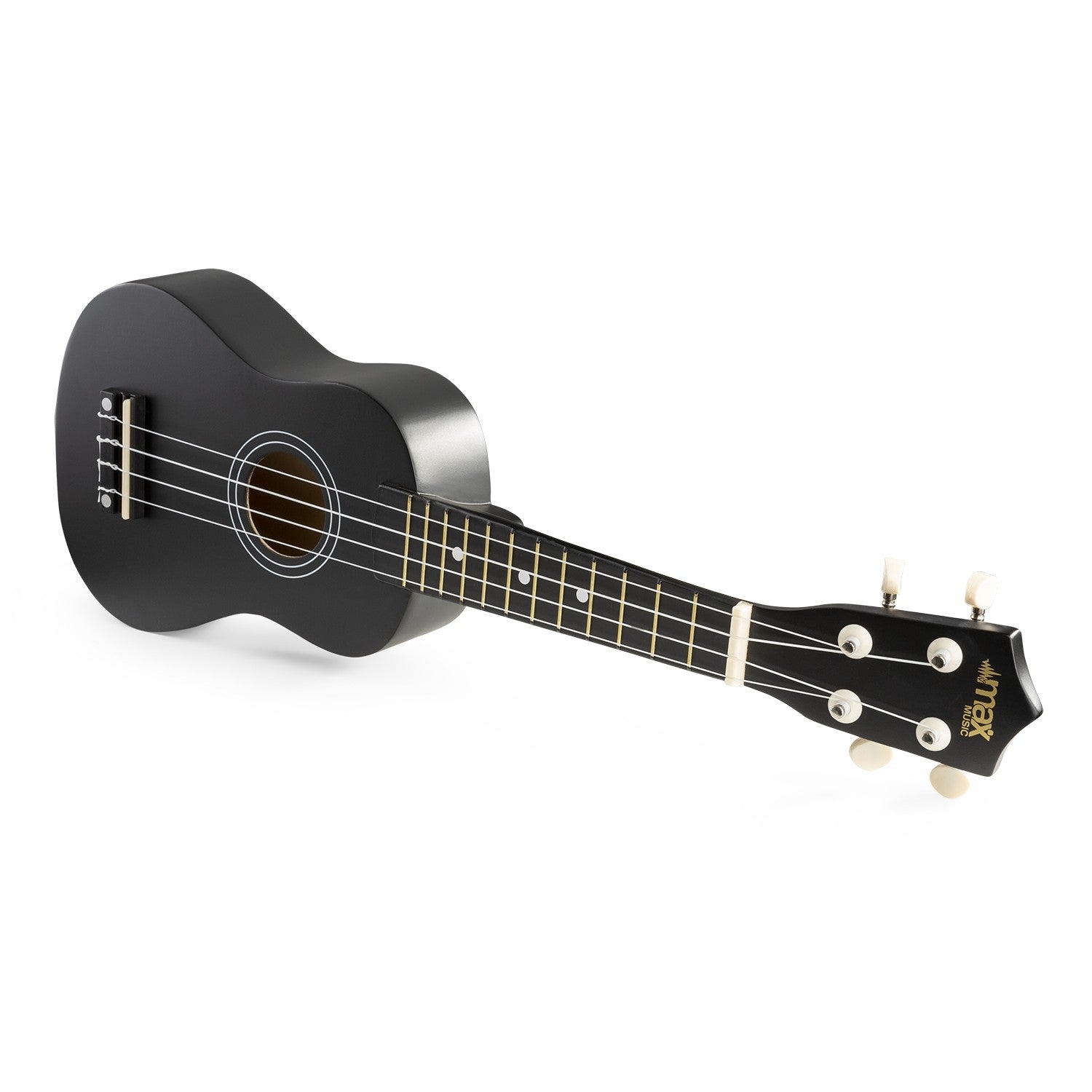 Max UKEY - Set Ukulele Soprano 21" Negro - Tempo Shop