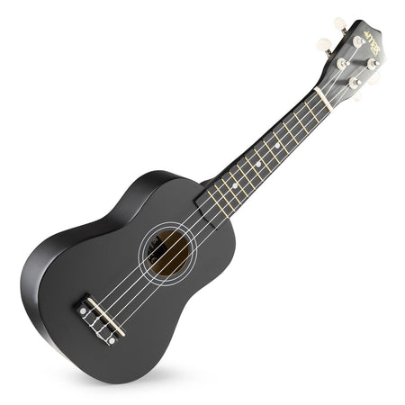 Max UKEY - Set Ukulele Soprano 21" Negro - Tempo Shop