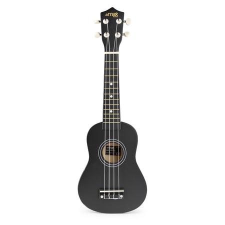 Max UKEY - Set Ukulele Soprano 21" Negro - Tempo Shop