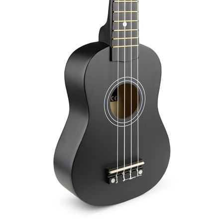 Max UKEY - Set Ukulele Soprano 21" Negro - Tempo Shop