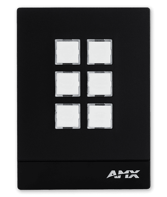 AMX MCP-106 Massio - Panel de Control Integrado de 6 Botones