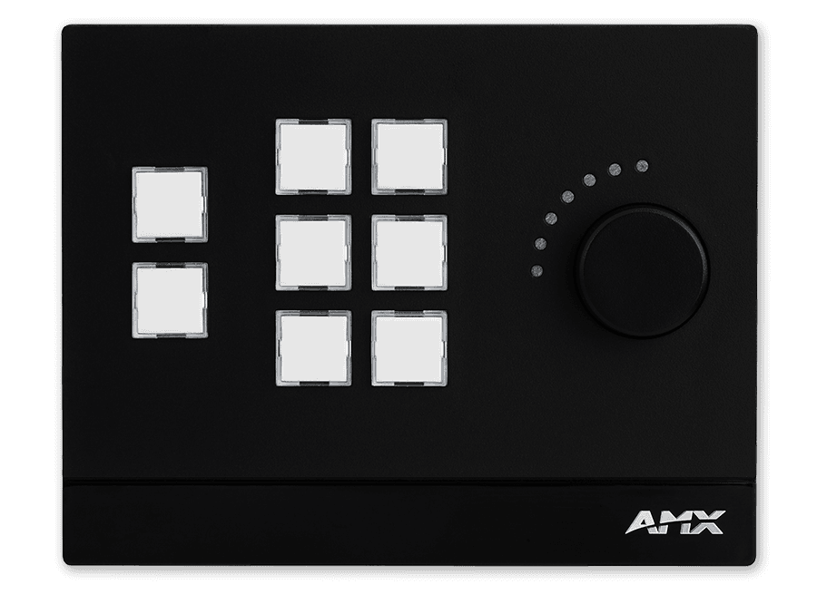 AMX MCP-108 - Panel de Control Massio™ de 8 Botones con Perilla