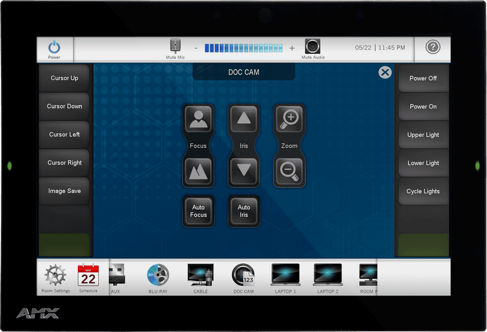 AMX MD-1002 - Panel táctil de montaje en pared Modero G5 de 10,1"