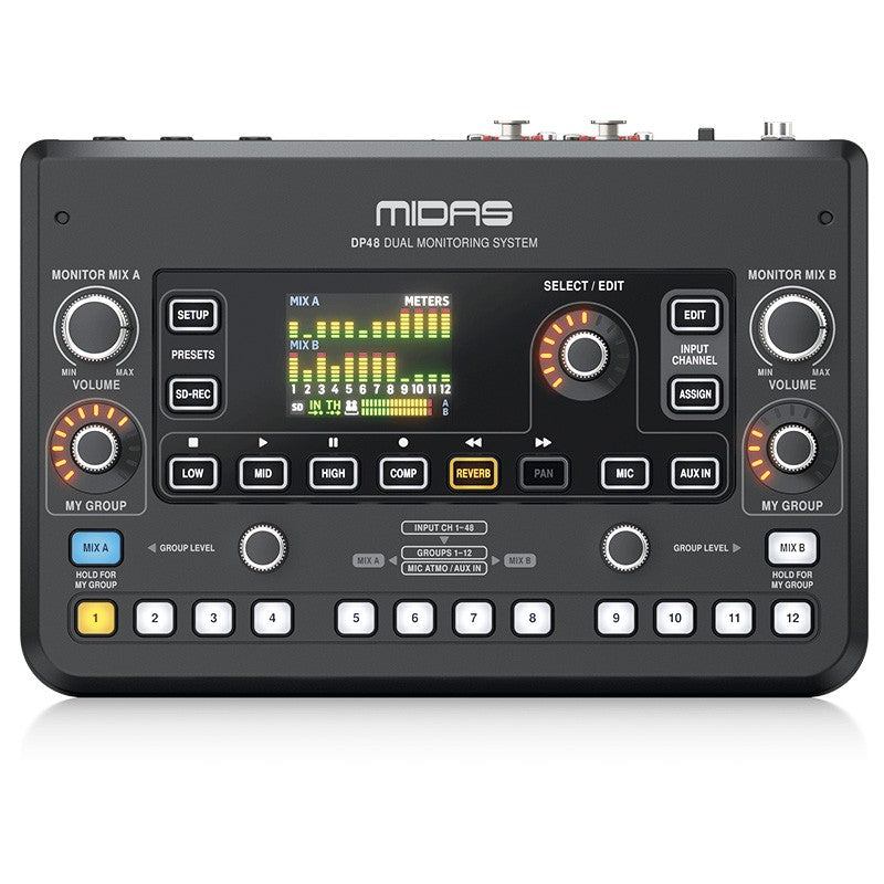 Midas DP48 - Mezclador de monitor personal dual de 48 canales