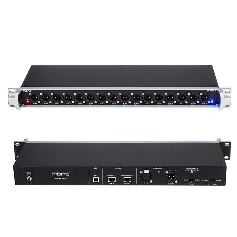 Midas DN4816-O - Interfaz StageConnect con 16 salidas - Tempo Shop