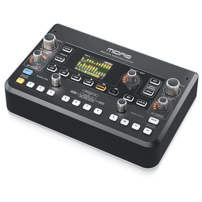 Midas DP48 - Mezclador de monitor personal dual de 48 canales - Tempo Shop