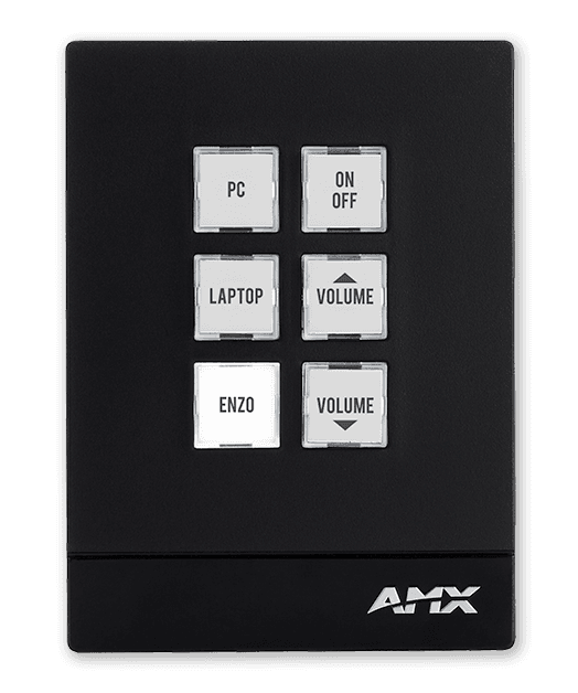 AMX MKP-106 - Teclado de Control Massio™ con 6 Botones