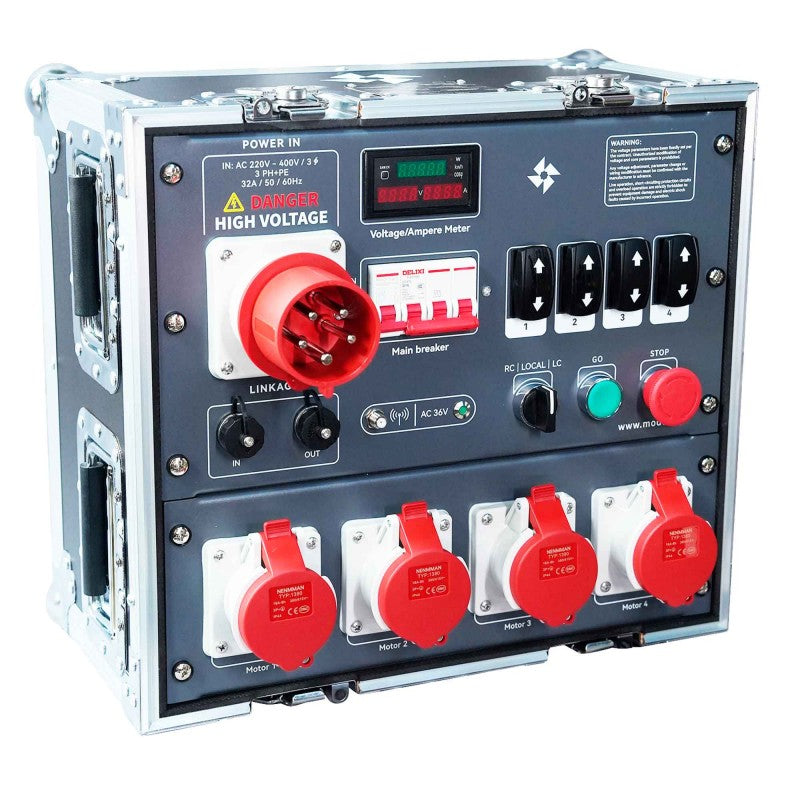 MODE Control Motores 4 Canales - Gestión avanzada con flightcase