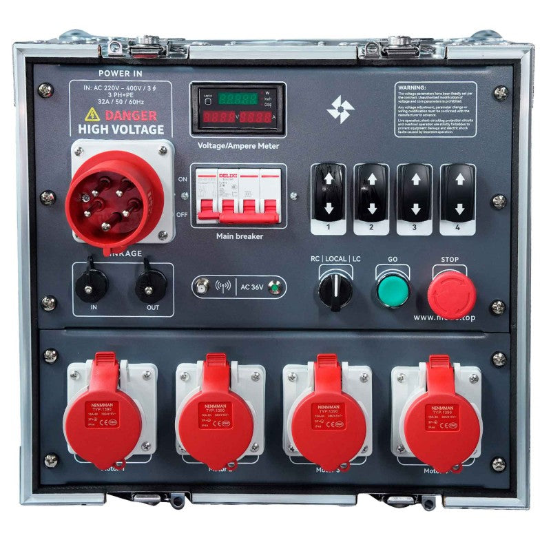 MODE Control Motores 4 Canales - Gestión avanzada con flightcase