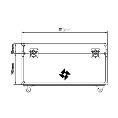 MODE Flightcase 611 D8+ - Transporte para 2 motores 500 kg