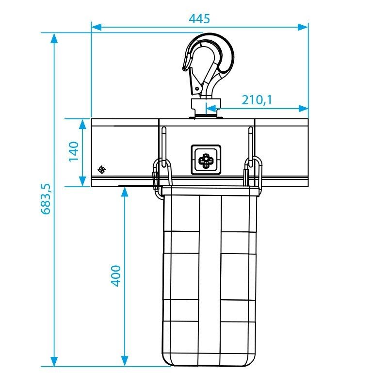 MODE 611 D8+ 1T - Motor de cadena con 15 metros - Tempo Shop