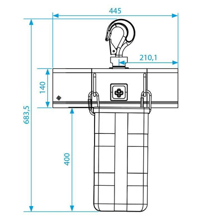 MODE 611 D8+ 1T - Motor de cadena con 15 metros - Tempo Shop