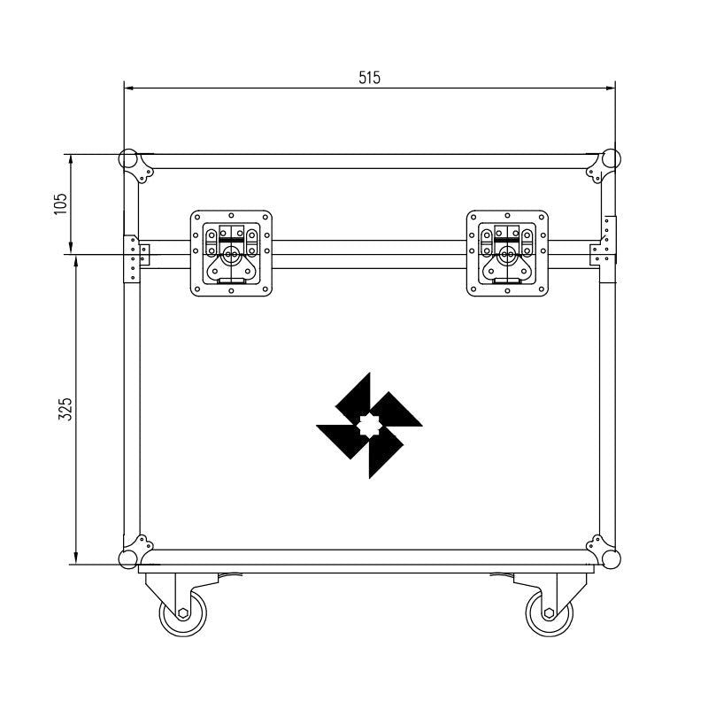 MODE Flightcase 611 D8+ - Transporte para motor de 1000 kg - Tempo Shop