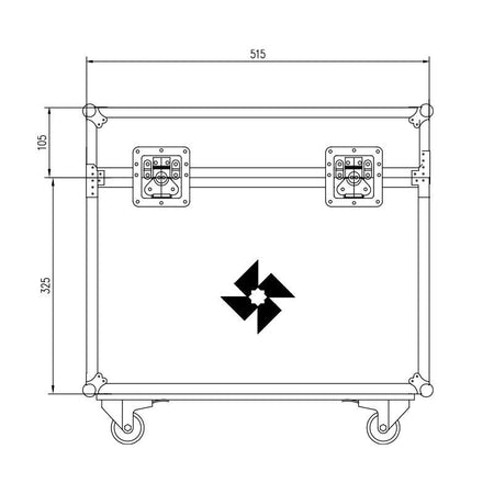 MODE Flightcase 611 D8+ - Transporte para motor de 1000 kg - Tempo Shop