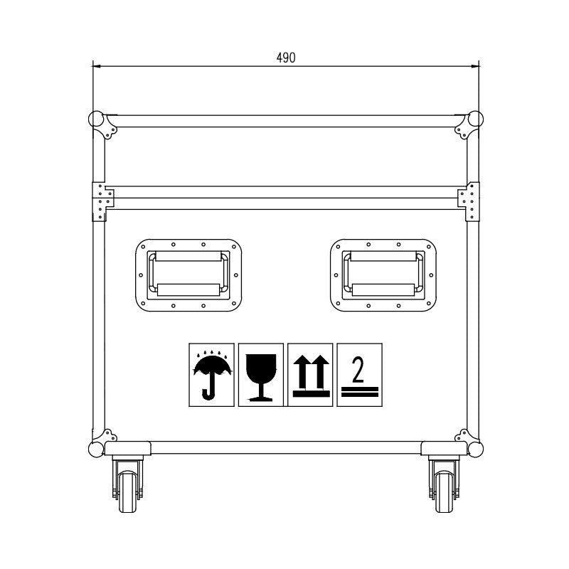 MODE Flightcase 611 D8+ - Transporte para motor de 1000 kg - Tempo Shop