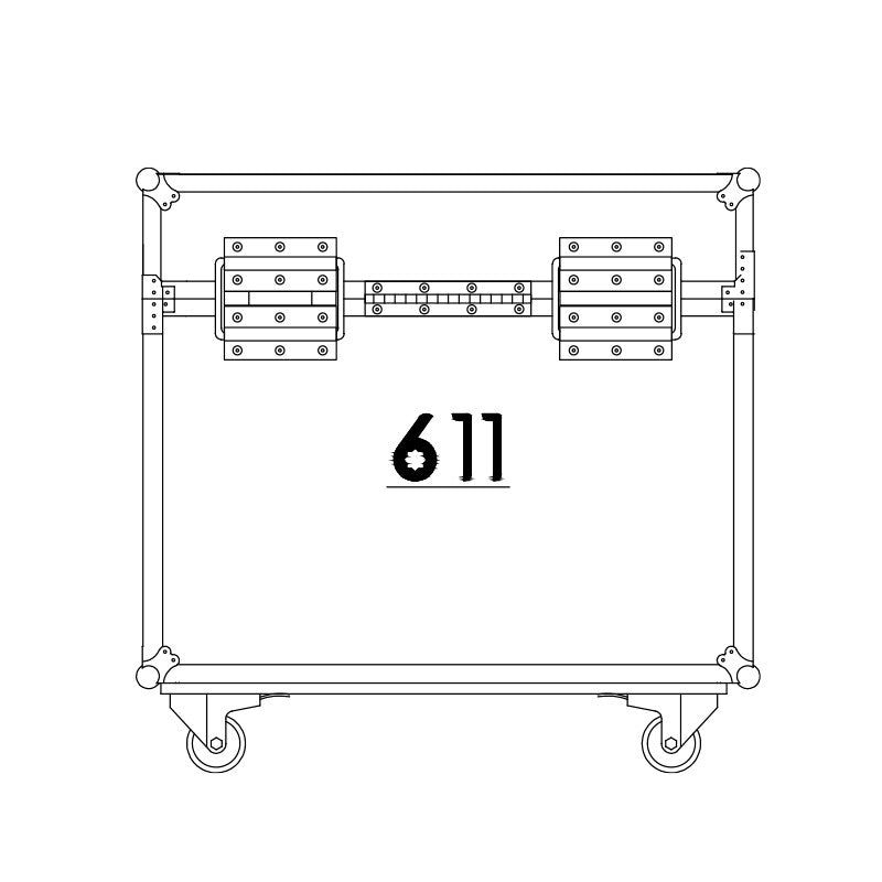 MODE Flightcase 611 D8+ - Transporte para motor de 1000 kg - Tempo Shop