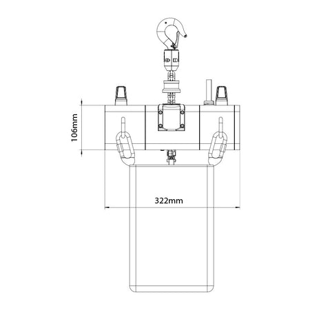 MODE 611 D8+ - Motor de cadena compacto 250 kg