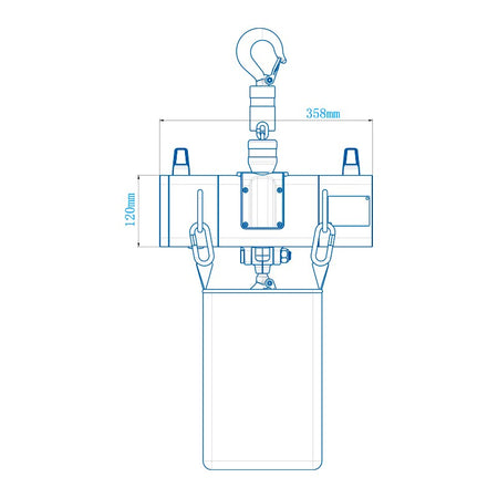 MODE 611 D8+ - Motor de cadena 500 kg para escenarios