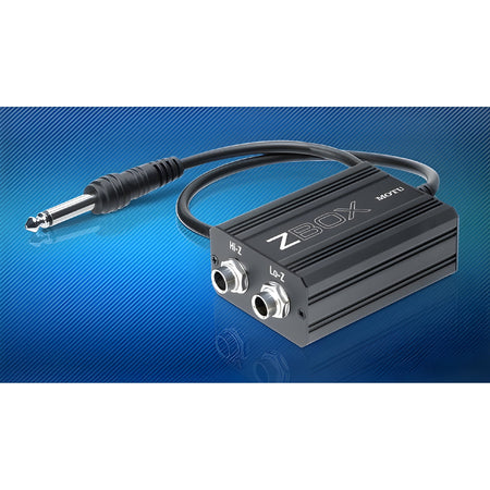 MOTU ADAPTADOR IMPEDANCIA GUITARRA ZBOX - Caja DI para interfaces Audio - Tempo Shop