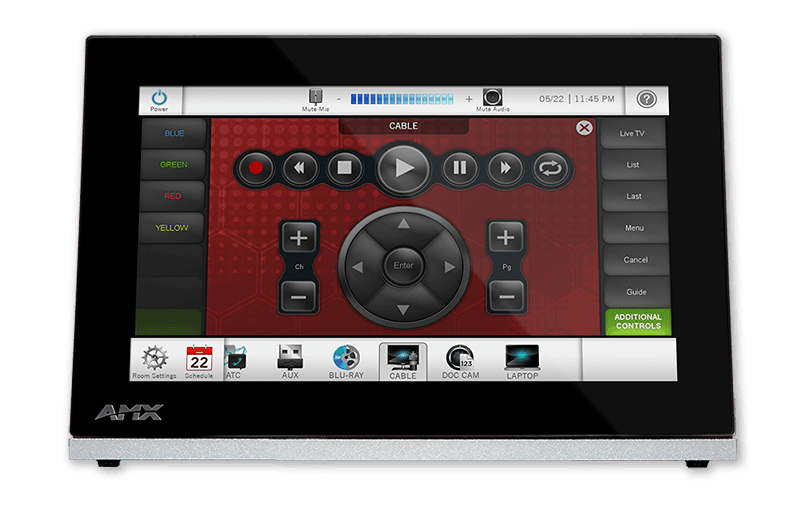 AMX MST-701 - Pantalla táctil de mesa de la serie Modero S® G4 de 7"