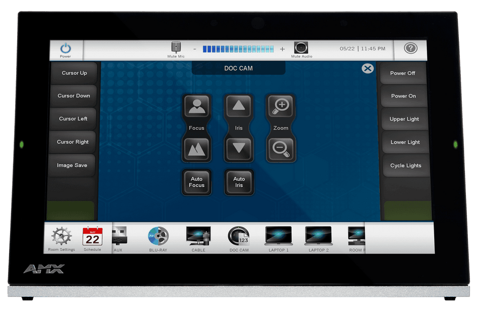 AMX MT-1002 - Panel Táctil de Sobremesa Modero G5 de 10.1"