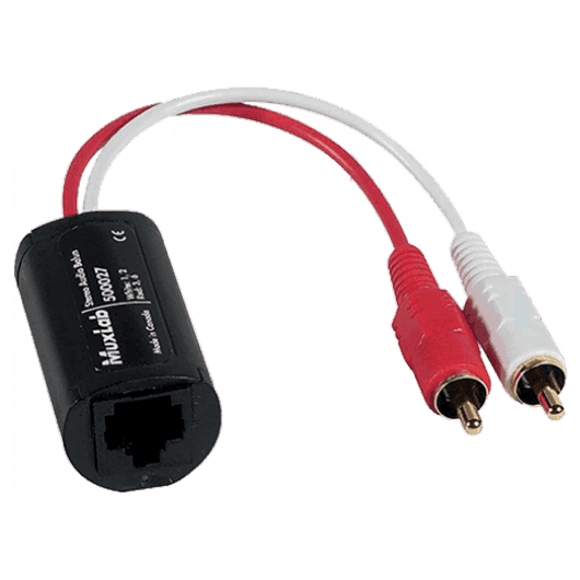 MuxLab 500027 - Extensor Balun de Audio Estéreo (RCA a RJ45) - Tempo Shop