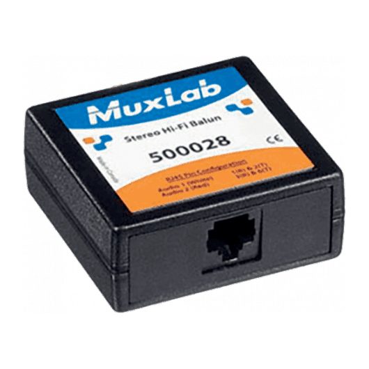 MuxLab 500028 - Balun Hi-Fi Estéreo Pasivo (Extensor de Audio RCA sobre Cat5e/6) - Tempo Shop