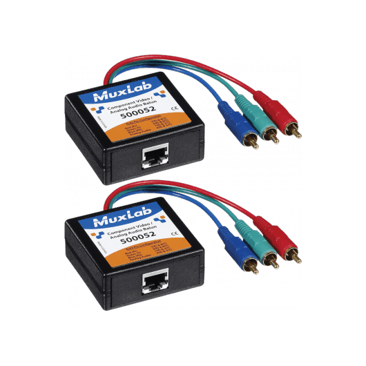 MuxLab 500052-2PK - Kit de Extensión de Video por Componentes y Audio Analógico sobre Cat5e/6 - Tempo Shop
