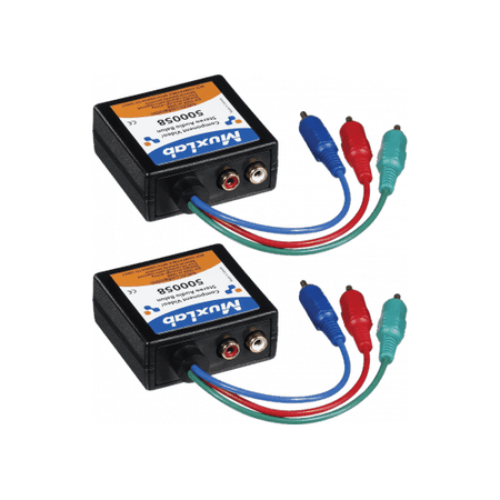 MuxLab 500058-2PK - Kit Balun para Video por Componentes y Audio Estéreo (Macho) - Tempo Shop