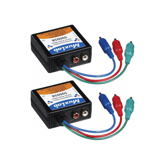 MuxLab 500058-2PK - Kit Balun para Video por Componentes y Audio Estéreo (Macho) - Tempo Shop