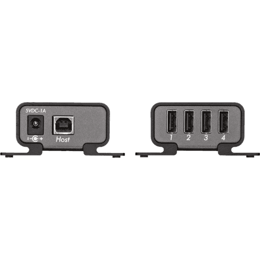 MuxLab 500072 - Kit Extensor USB 2.0 de 4 Puertos sobre Cat5e/6 hasta 100 metros - Tempo Shop