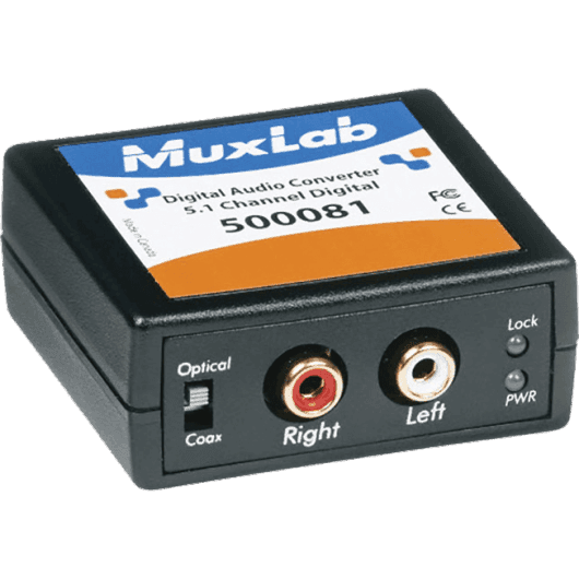 MuxLab 500081 - Convertidor de Audio Digital Dolby a Analógico RCA Estéreo - Tempo Shop