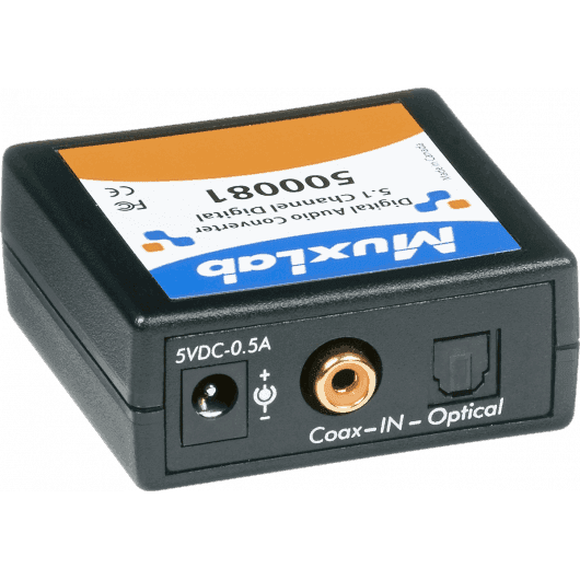 MuxLab 500081 - Convertidor de Audio Digital Dolby a Analógico RCA Estéreo - Tempo Shop
