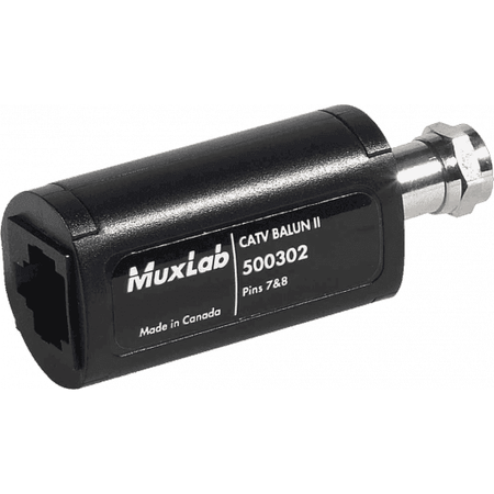 MuxLab 500302 - CATV Balun II - Extensor de señal RF y TV por cable sobre Cat5e/6 - Tempo Shop