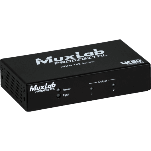 MuxLab 500425 - Distribuidor HDMI 1x2 4K/60 con Downscaling y Soporte HDR - Tempo Shop