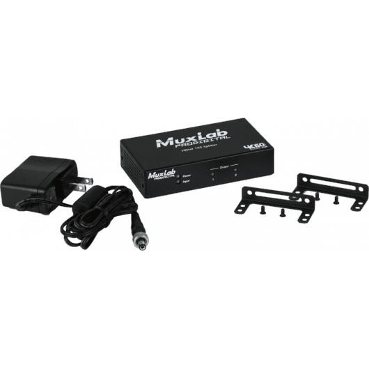 MuxLab 500425 - Distribuidor HDMI 1x2 4K/60 con Downscaling y Soporte HDR - Tempo Shop